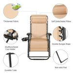  - Oversize Lounge Chair with Cup Holder of Heavy Duty for outdoor - Outdoor Style Company