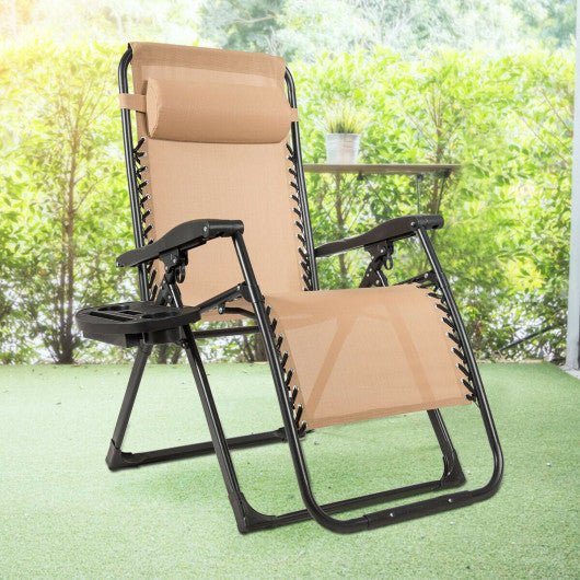  - Oversize Lounge Chair with Cup Holder of Heavy Duty for outdoor - Outdoor Style Company