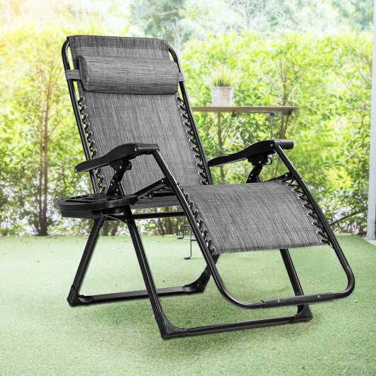  - Oversize Lounge Chair with Cup Holder of Heavy Duty for outdoor - Outdoor Style Company