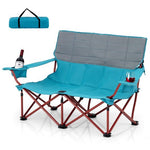  - Oversized Camping Chair Folding Loveseat Camping Couch with Cup Holders & Thick Padding - Outdoor Style Company