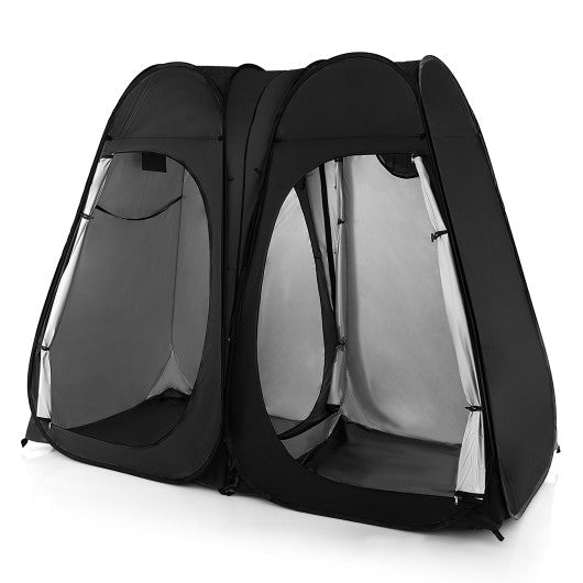  - Oversized Pop Up Shower Tent with Window Floor and Storage Pocket - Outdoor Style Company