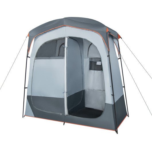  - Oversized Pop Up Shower Tent with Window Floor and Storage Pocket - Outdoor Style Company