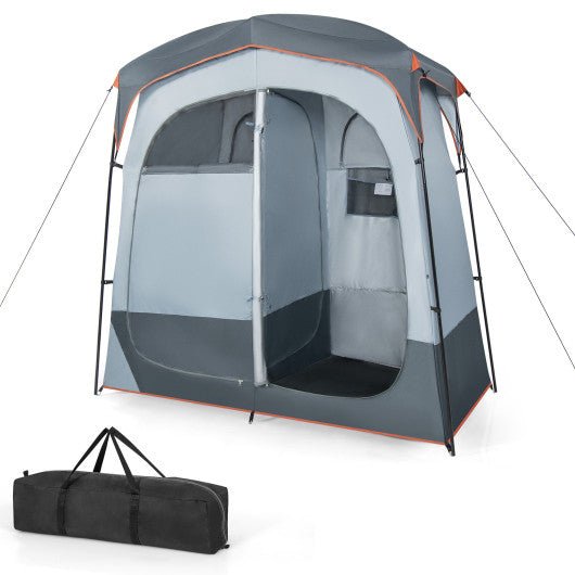  - Oversized Pop Up Shower Tent with Window Floor and Storage Pocket - Outdoor Style Company