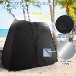  - Oversized Pop Up Shower Tent with Window Floor and Storage Pocket - Outdoor Style Company