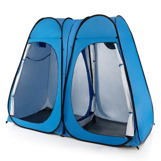  - Oversized Pop Up Shower Tent with Window Floor and Storage Pocket - Outdoor Style Company