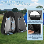  - Oversized Pop Up Shower Tent with Window Floor and Storage Pocket - Outdoor Style Company