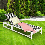  - Patio Adjustable Reclining Chair Lounge Chair Chaise for Garden Deck Wheel - Outdoor Style Company