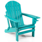  - Patio All - Weather Folding Adirondack Chair with Pull - Out Ottoman - Outdoor Style Company