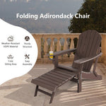  - Patio All - Weather Folding Adirondack Chair with Pull - Out Ottoman - Outdoor Style Company