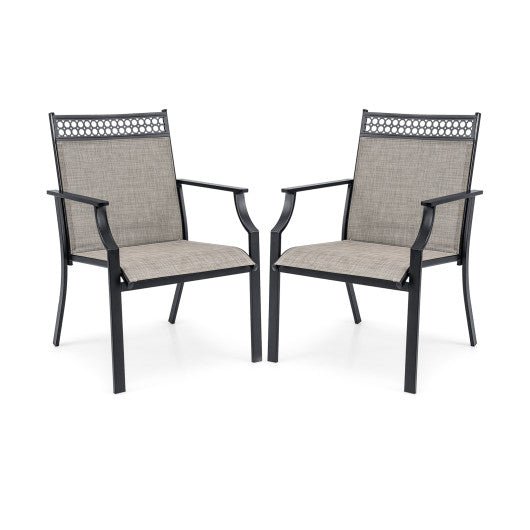  - Patio Chairs Set of 2 with All Weather Breathable Fabric - Outdoor Style Company