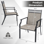  - Patio Chairs Set of 2 with All Weather Breathable Fabric - Outdoor Style Company