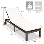  - Patio Chaise Lounge Chair Outdoor Rattan Lounger Recliner Chair - Outdoor Style Company