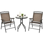  - Patio Dining Set with Patio Folding Chairs and Table - Outdoor Style Company