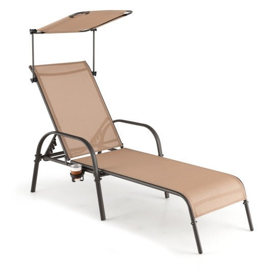  - Patio Heavy - Duty 5 - Level Adjustable Chaise Lounge Chair - Outdoor Style Company