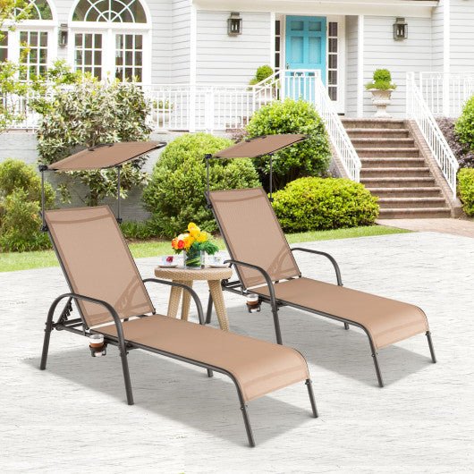  - Patio Heavy - Duty 5 - Level Adjustable Chaise Lounge Chair - Outdoor Style Company