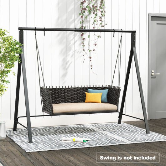  - Patio Metal Swing Stand with A - Shaped Structure - Outdoor Style Company