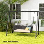  - Patio Metal Swing Stand with A - Shaped Structure - Outdoor Style Company