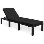  - Patio Rattan Cushioned Height Adjustable Lounge Chair - Outdoor Style Company