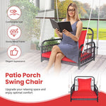  - Patio Rattan Porch Swing Hammock Chair with Seat Cushion - Outdoor Style Company