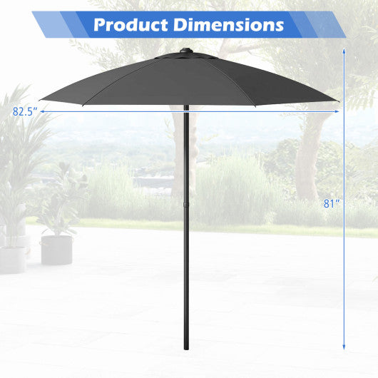 6.8 FT Patio Umbrella with Air Vent and Metal Ribs