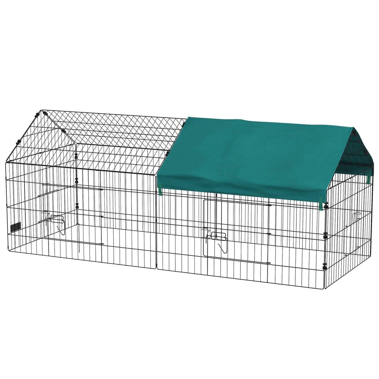 Miscellaneous - PawHut 73" Small Animal Playpen with Roof for Rabbits, Chicken, Chinchillas - Outdoor Style Company