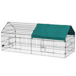 Miscellaneous - PawHut 73" Small Animal Playpen with Roof for Rabbits, Chicken, Chinchillas - Outdoor Style Company