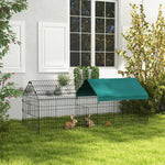 Miscellaneous - PawHut 73" Small Animal Playpen with Roof for Rabbits, Chicken, Chinchillas - Outdoor Style Company