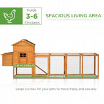 '-PawHut Extra Large Chicken Coop, Outdoor Hen House Poultry Cage with Removable Tray, Hen House Quail Hutch for Outdoor Backyard, Orange - Outdoor Style Company