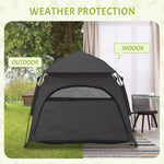 '-PawHut Pop Up Dog Tent for Extra Large and Large Dogs with Carry Bag, for Beach, Backyard, Home, Dark Gray - Outdoor Style Company