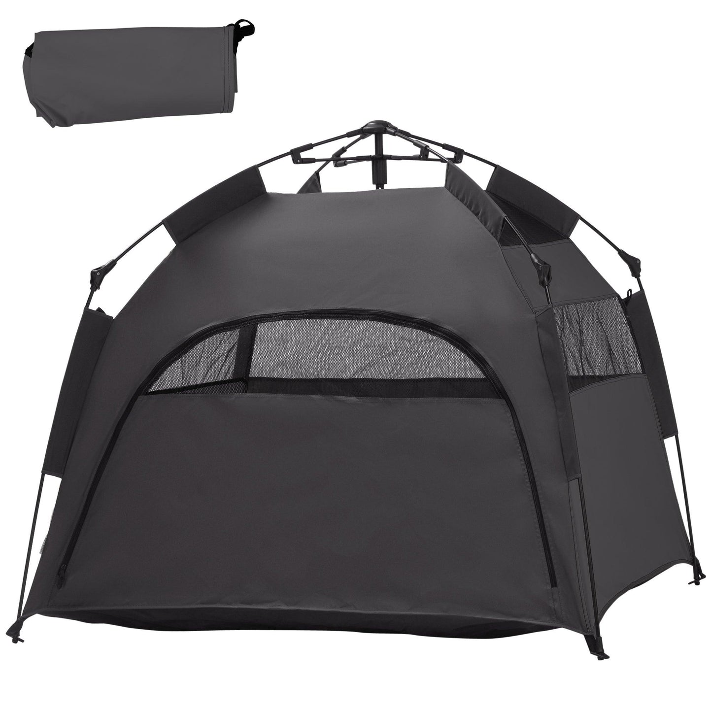 beach tent for dogs PawHut Pop Up Dog Tent for Extra Large and Large Dogs with Carry Bag,