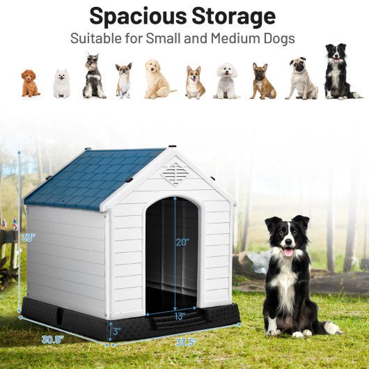  - Plastic Waterproof Ventilate Pet Puppy House - Outdoor Style Company