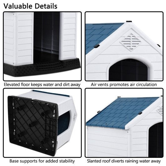  - Plastic Waterproof Ventilate Pet Puppy House - Outdoor Style Company