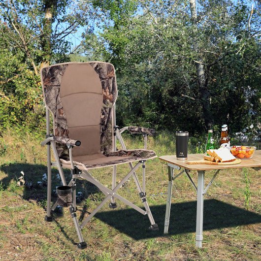  - Portable Camping Chair with 400 LBS Metal Frame and Anti - Slip Feet - Outdoor Style Company