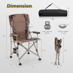  - Portable Camping Chair with 400 LBS Metal Frame and Anti - Slip Feet - Outdoor Style Company