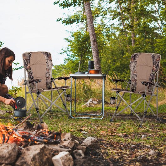  - Portable Camping Chair with 400 LBS Metal Frame and Anti - Slip Feet - Outdoor Style Company