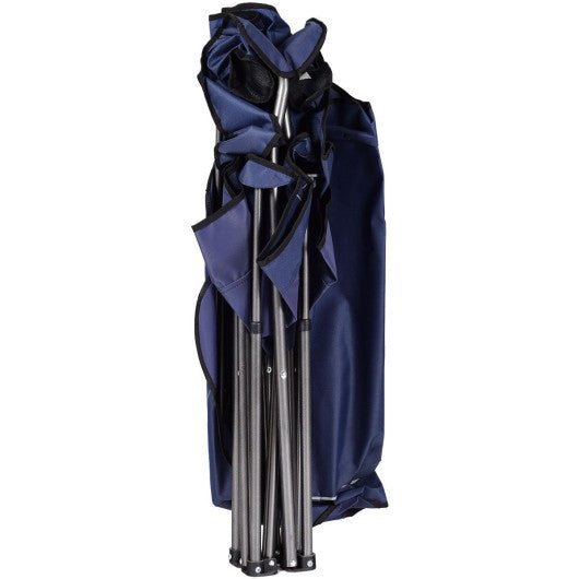  - Portable Folding Beach Canopy Chair with Cup Holders - Outdoor Style Company