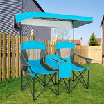  - Portable Folding Camping Canopy Chairs with Cup Holder - Outdoor Style Company