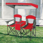  - Portable Folding Camping Canopy Chairs with Cup Holder - Outdoor Style Company