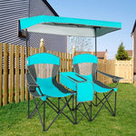  - Portable Folding Camping Canopy Chairs with Cup Holder - Outdoor Style Company