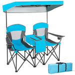  - Portable Folding Camping Canopy Chairs with Cup Holder - Outdoor Style Company