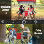  - Portable Folding Camping Canopy Chairs with Cup Holder - Outdoor Style Company