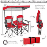 - Portable Folding Camping Canopy Chairs with Cup Holder - Outdoor Style Company