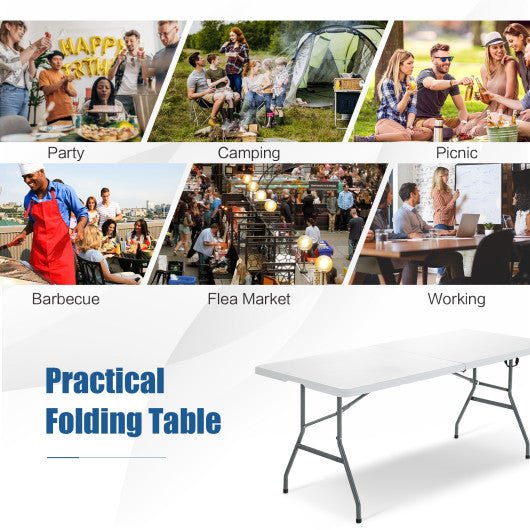  - Portable Folding Camping Table with Carrying Handle for Picnic - Outdoor Style Company