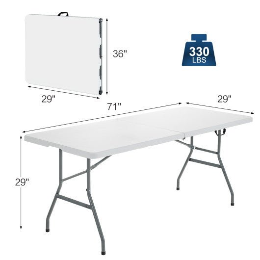  - Portable Folding Camping Table with Carrying Handle for Picnic - Outdoor Style Company