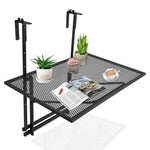  - Railing Folding Table with 5 - Level Adjustable Heights - Outdoor Style Company