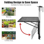  - Railing Folding Table with 5 - Level Adjustable Heights - Outdoor Style Company