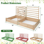  - Raised Garden Bed with 2 Planter Boxes and 3 Trellis - Outdoor Style Company