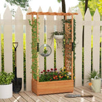  - Raised Garden Bed with Arch Trellis - Outdoor Style Company