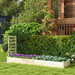  - Raised Garden Bed with Planter Box and Trellis - Outdoor Style Company