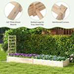  - Raised Garden Bed with Planter Box and Trellis - Outdoor Style Company